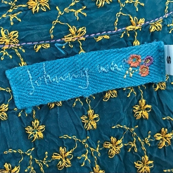 Johnny Was embroidered rayon cowboy shirt S - Picture 5 of 6